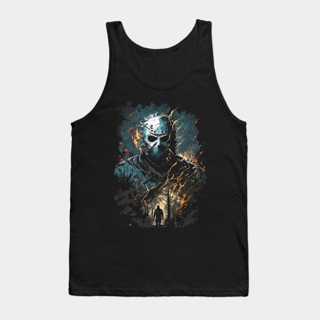 Jason Voorhees Friday the 13th Tank Top by Stardust Video